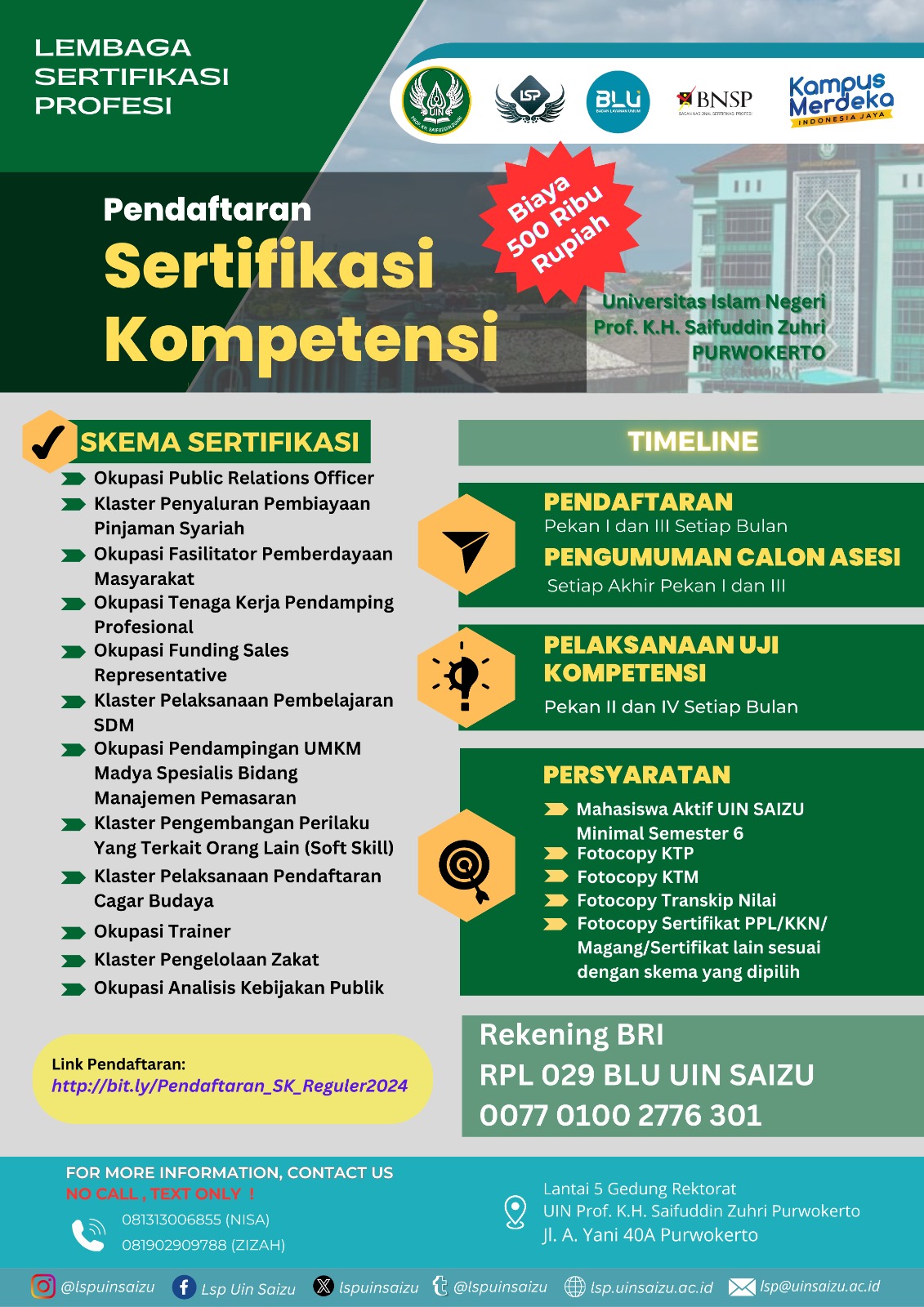 Pendaftaran Uji Kompetensi Mahasiswa Pendaftaran Uji Kompetensi Mahasiswa